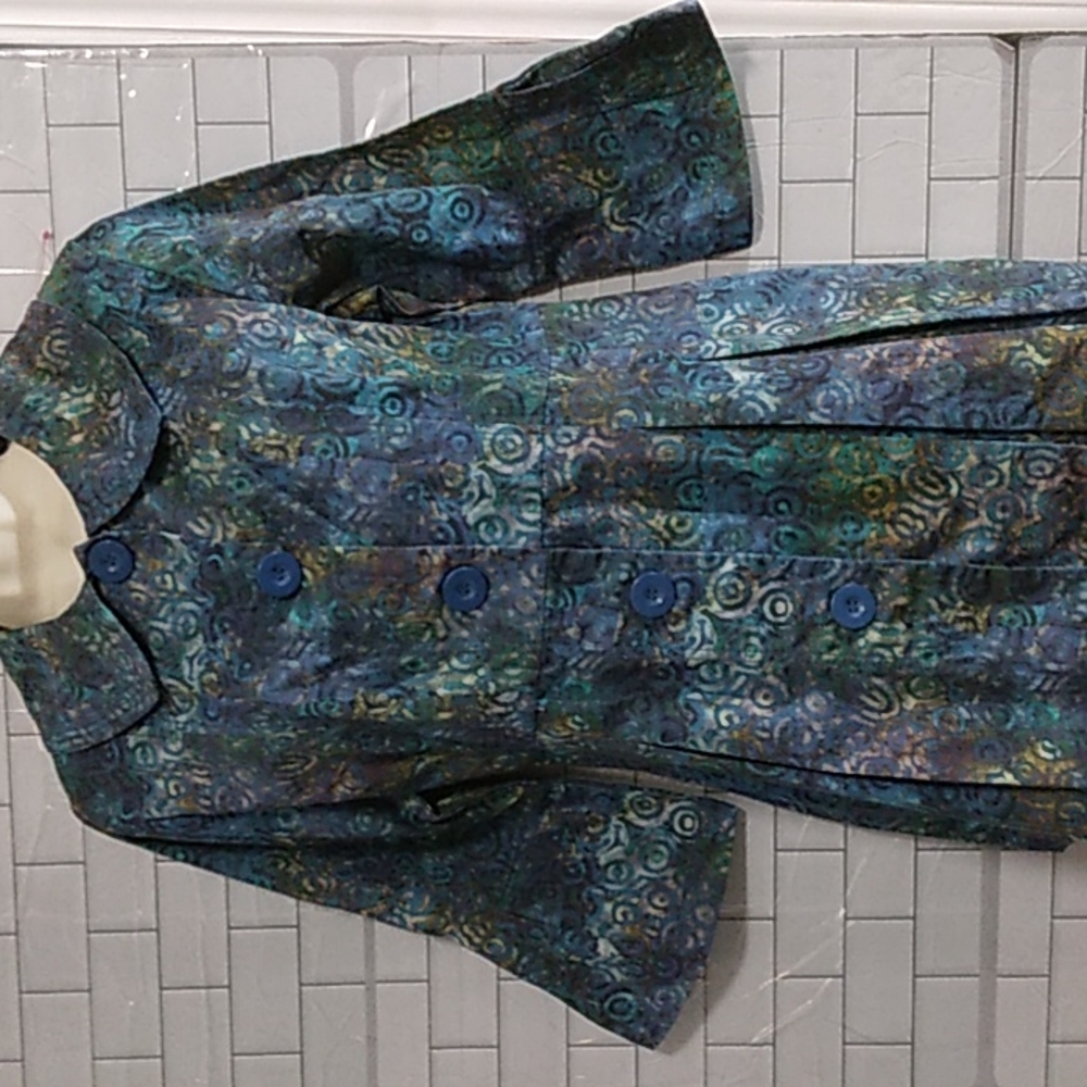 A-1 Light weight Peacoat pleated size med 100% cotton